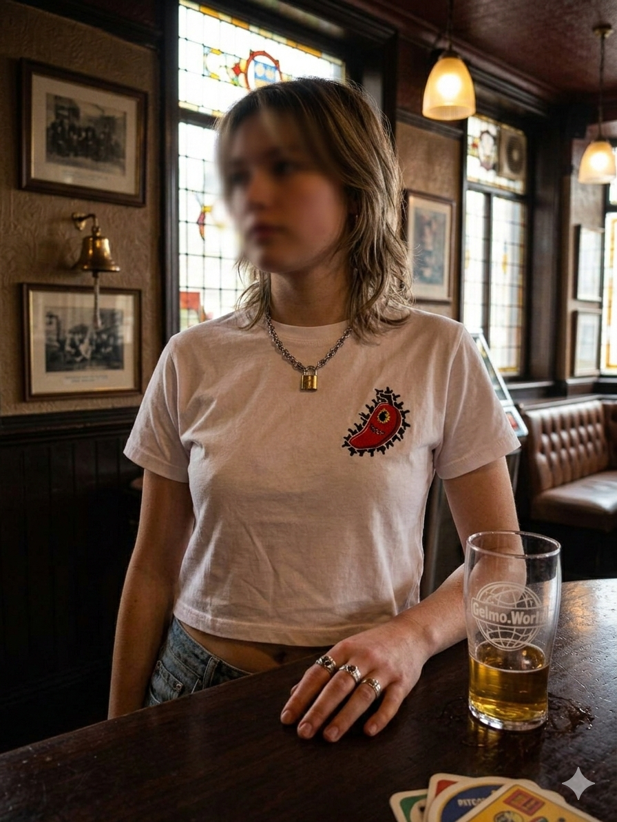 The Gelmo Grinning Chilli Crop Top 🌶