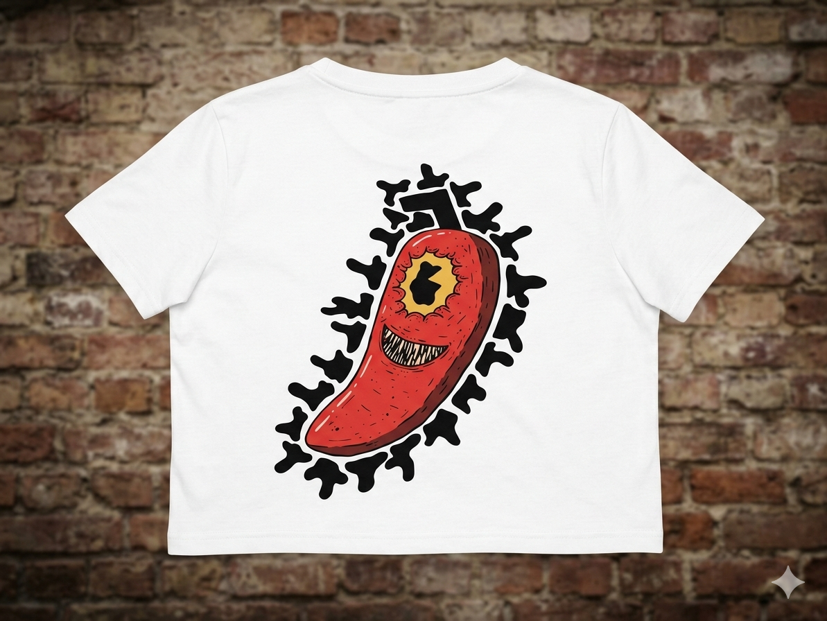 The Gelmo Grinning Chilli Crop Top 🌶